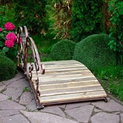 Мост разборный декоративный кованый с фонарём 862-04R - фото 70049