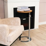 Столик журнальный круглый телескопический Лофт высота 90см 66-136Ch - фото 70088