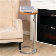 Столик журнальный круглый телескопический Лофт высота 90см 66-136Ch - фото 70089