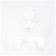 Крючок двойной настенный металлический Балерина батман 702-001W - фото 70105