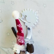 Крючок настенный для детских вещей Ёжик металлический 702-006W - фото 70109