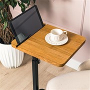 Стол журнальный телескопический Лофт металл+дерево высота 78см 66-132B - фото 70115