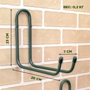 Кронштейн настенный в гараж для хранения инструментов металл 58-102Gr - фото 70130