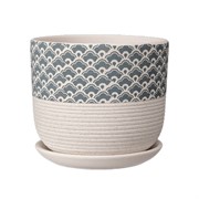 Горшок Хоккайдо 0,8л белый бук №1 - фото 70138