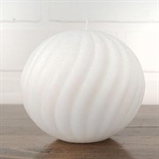 Свеча Шар витой 8см парафин - фото 70194