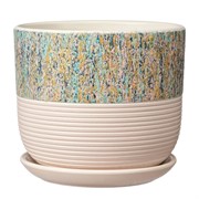 Горшок Времена года 0,8л бук весна №1 - фото 70208