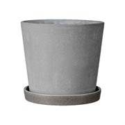 Горшок Грэй 1,3л серый конус №2 - фото 70212