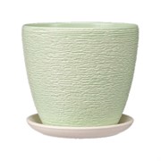 Горшок Гнездо 1,4л зелёный крокус №2 - фото 70265