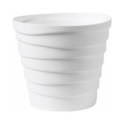 Кашпо Бархан 0,9л белый - фото 70282