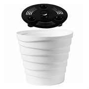 Кашпо Бархан 0,9л белый - фото 70283