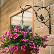 Кронштейн настенный для цветов Бабочка длина 30см металл 52-026 - фото 70324