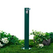 Колонка садовая с краном высота 53см металл зелёная 55-123Gr - фото 70364