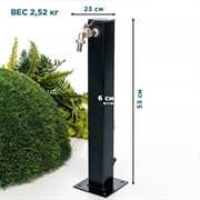 Колонка садовая трубка квадрат 60*60мм 55-125B - фото 70376