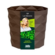 Кашпо Диамант 3л трюфель - фото 70411