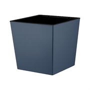 Горшок Лондон CUBE 25см 11,6л серый с дренажной вставкой - фото 70415