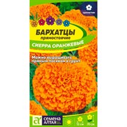 Бархатцы Сиерра оранжевые 0,3гр - фото 70548