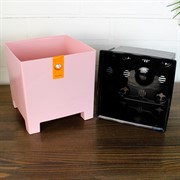 Горшок Нард 14х14 2,1л розовая пудра с вкладышем - фото 70686