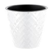 Горшок Manhattan 23см 5л белоснежный жасмин с дренажной вставкой - фото 70702