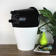 Горшок Manhattan 28см 11л белоснежный жасмин с дренажной вставкой - фото 70705