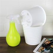 Горшок Эйс 1,65л белый с вкладышем - фото 70716