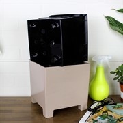 Горшок Нард 19х19 5,5л фраппе с вкладышем - фото 70742