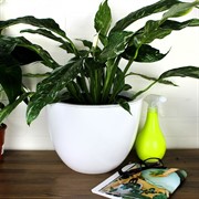 Горшок Орион 9л белый с вкладышем - фото 70746