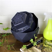 Кашпо Топаз 2,5л антрацит - фото 70810