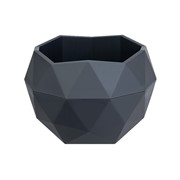 Кашпо Топаз 2,5л антрацит - фото 70812