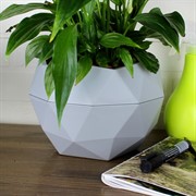 Кашпо Топаз 2,5л серый жемчуг - фото 70817