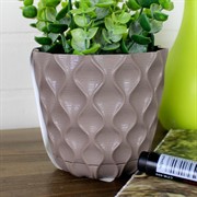 Горшок Wave 11,5см 0,65л французский платан с дренажной вставкой - фото 70822