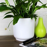 Горшок Дельта 17х17 3,2 л белый с вкладкой - фото 70830