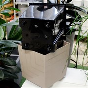 Горшок Квадро 23,4л фраппе с вкладкой - фото 71050