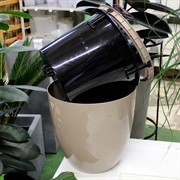 Горшок Сириус 16,5л фраппе с вкладкой - фото 71066