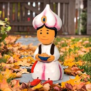 Фигура декоративная Гном Чеснок полистоун высота 43см U09029 - фото 71082