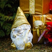 Фигура декоративная Гном садовый простачок стеклопластик высота 40см F08468-WG - фото 71088