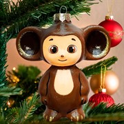 Игрушка ёлочная Чебурашка 9см - фото 71219