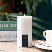 Свеча Столбик 5х10см парафин белая - фото 71228