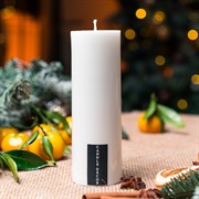 Свеча Столбик 5х14см парафин белая - фото 71229