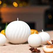 Свеча Шар витой 4см парафин - фото 71237