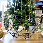 Ваза для фруктов металлическая диаметр 27см - фото 71242