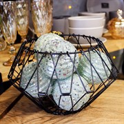 Ваза для фруктов раскладная металлическая макс. диаметр 31см - фото 71245