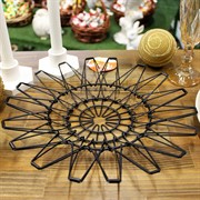 Ваза для фруктов раскладная металлическая макс. диаметр 31см - фото 71248