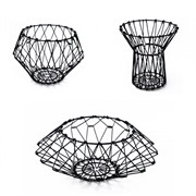 Ваза для фруктов раскладная металлическая макс. диаметр 31см - фото 71249