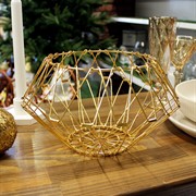 Фруктовница складная золотая металлическая макс. диаметр 31см - фото 71251 Фруктовница складная золотая металлическая макс. диаметр 31см - фото 71251