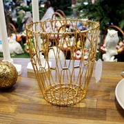 Фруктовница складная золотая металлическая макс. диаметр 31см - фото 71253 Фруктовница складная золотая металлическая макс. диаметр 31см - фото 71253