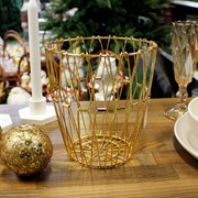 Фруктовница складная золотая металлическая макс. диаметр 31см - фото 71255 Фруктовница складная золотая металлическая макс. диаметр 31см - фото 71255