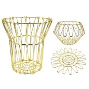 Фруктовница складная золотая металлическая макс. диаметр 31см - фото 71258 Фруктовница складная золотая металлическая макс. диаметр 31см - фото 71258