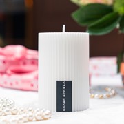 Свеча рифлёная 5х7см парафин белая - фото 71281 Свеча рифлёная 5х7см парафин белая - фото 71281