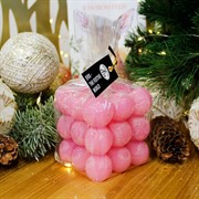 Свеча фигурная большая розовая - фото 71313