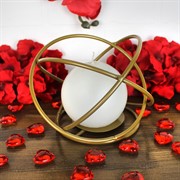 Свеча Шар большой белая - фото 71315